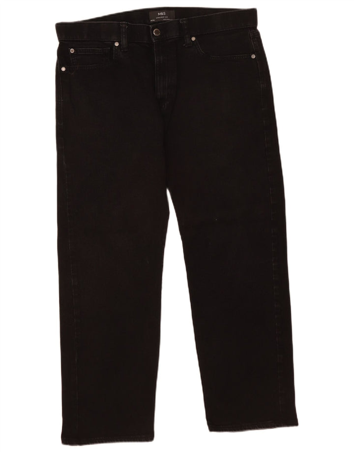 Jeans retos masculinos Marks & Spencer W36 L26 preto