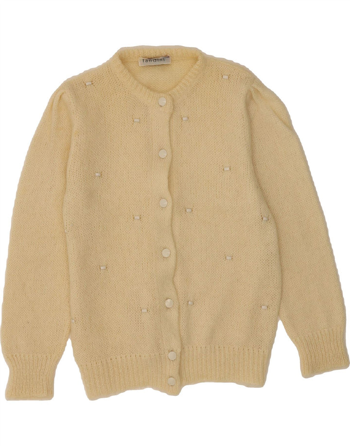 VINTAGE Womens Cardigan Sweater IT 46 Large Off White Mohair Vintage Vintage and Second-Hand Vintage from Messina Hembry 
