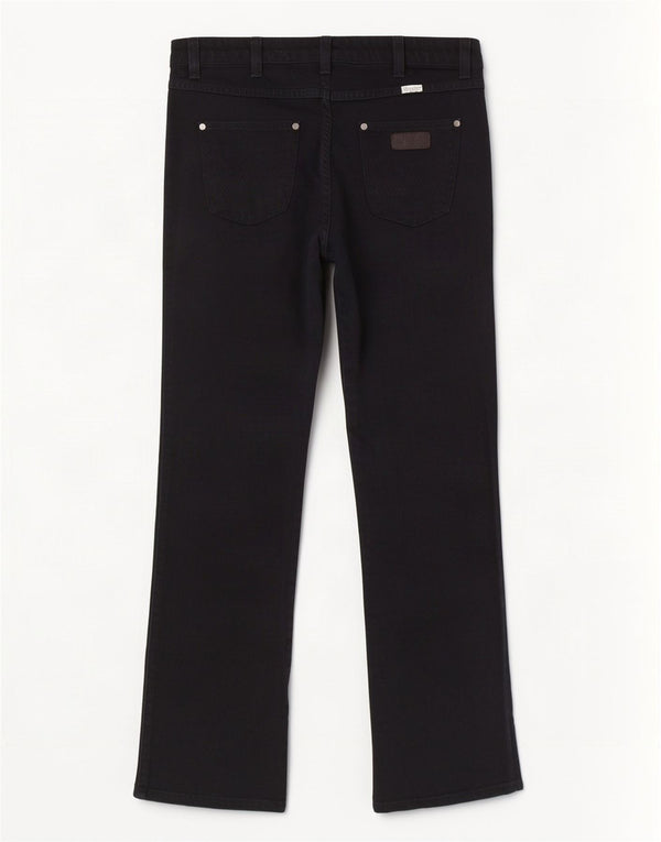Wrangler feminino Iris Straight Jeans W30 L30 algodão preto