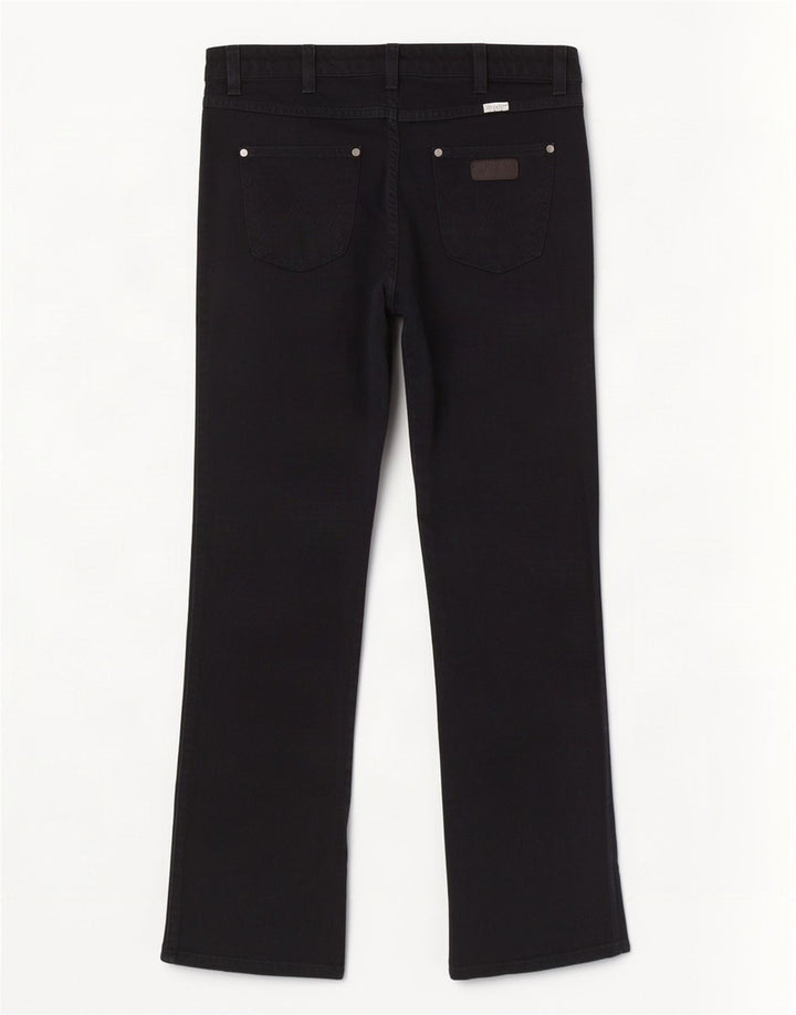 Wrangler feminino Iris Straight Jeans W30 L30 algodão preto