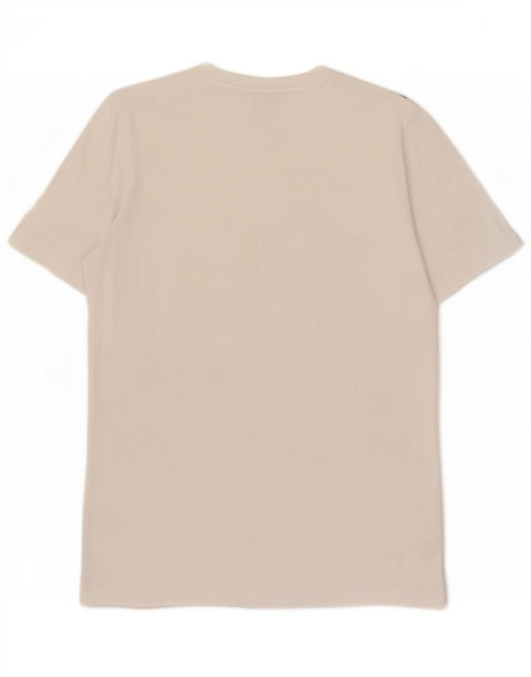Adidas Mens T-Shirt Top Pequeno Algodão Branco