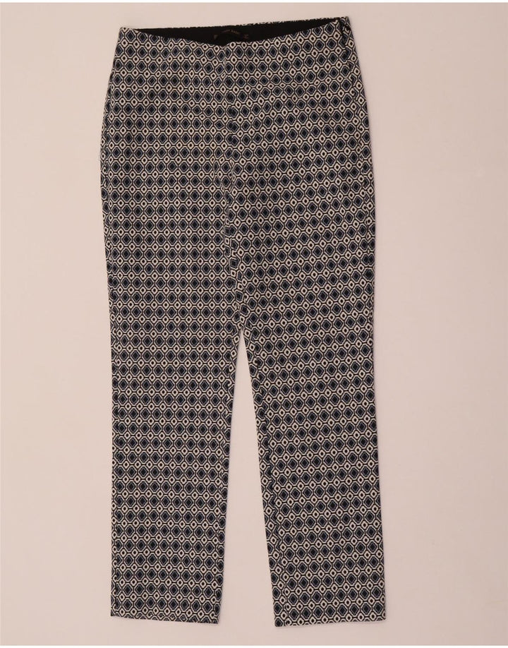 Calça casual feminina ZARA média W28 L28 multicolorida geométrica