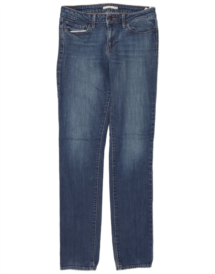 LEVI'S Feminino 712 Slim Jeans W29 L34 Azul Algodão