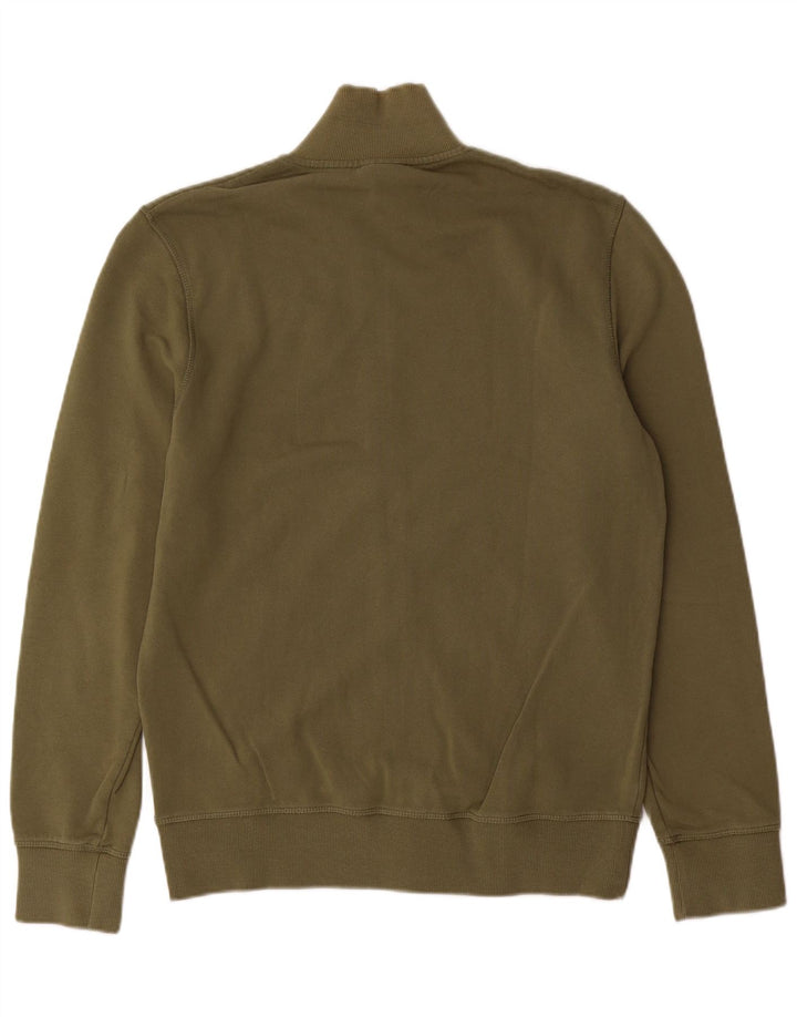 Jaqueta masculina de agasalho gráfico NAPAPIJRI de algodão cáqui médio