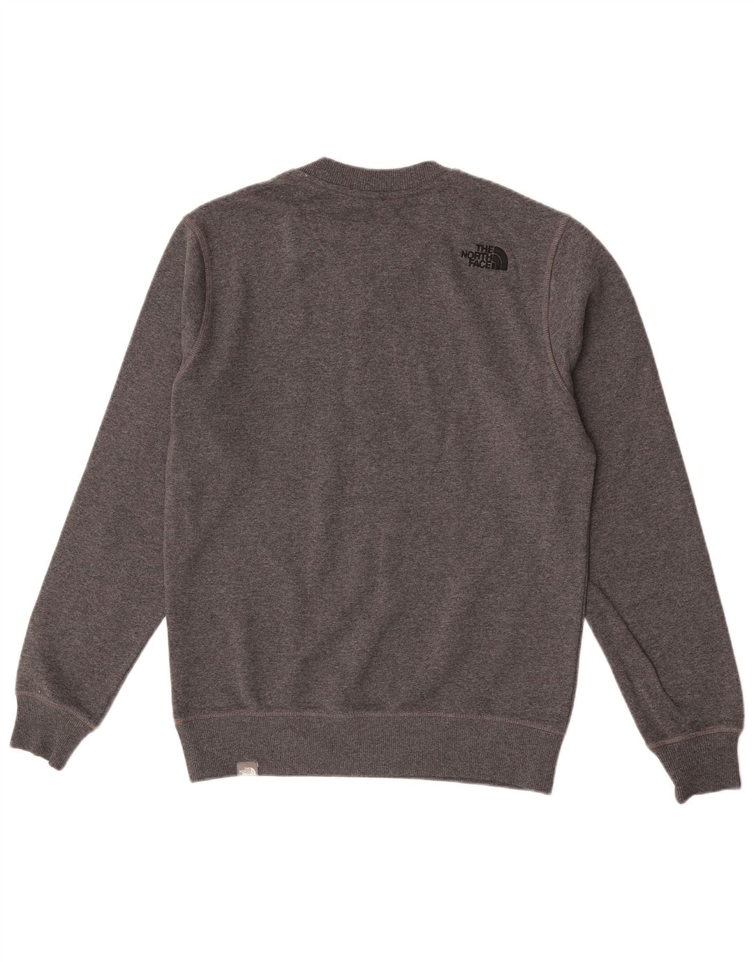 Moletom gráfico masculino The North Face, moletom pequeno cinza manchado de algodão