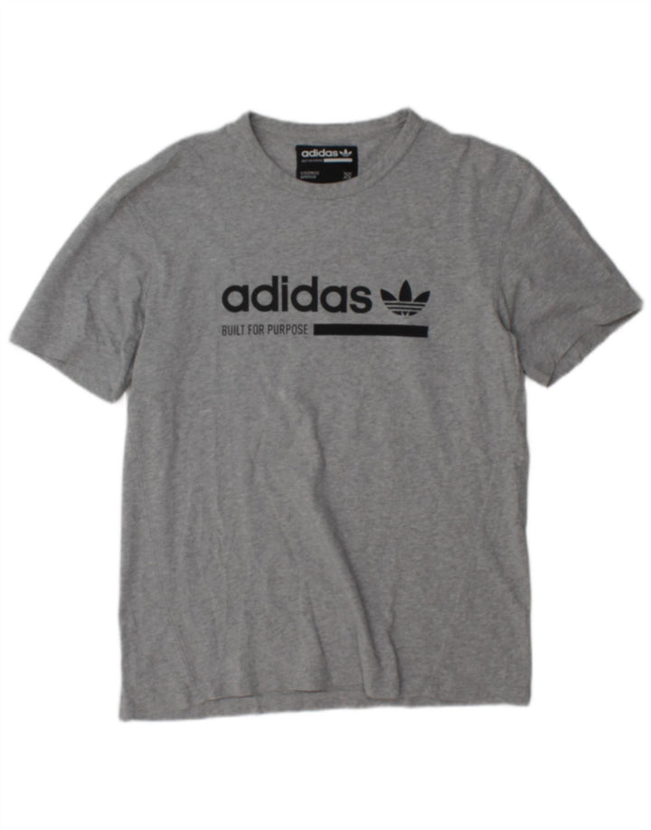 Camiseta Adidas Masculina Graphic Top Pequeno Cinza
