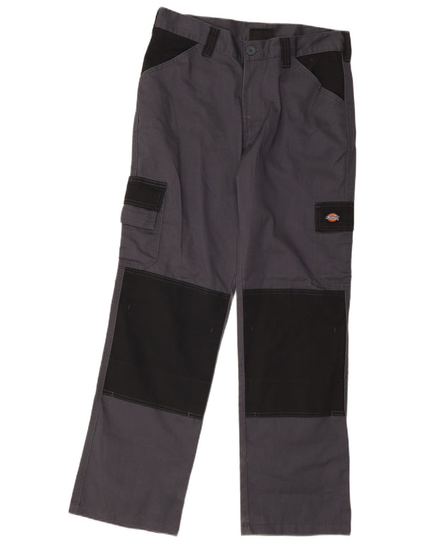 Calças Dickies Mens Straight Cargo W32 L30 Cinza Colourblock Poliéster