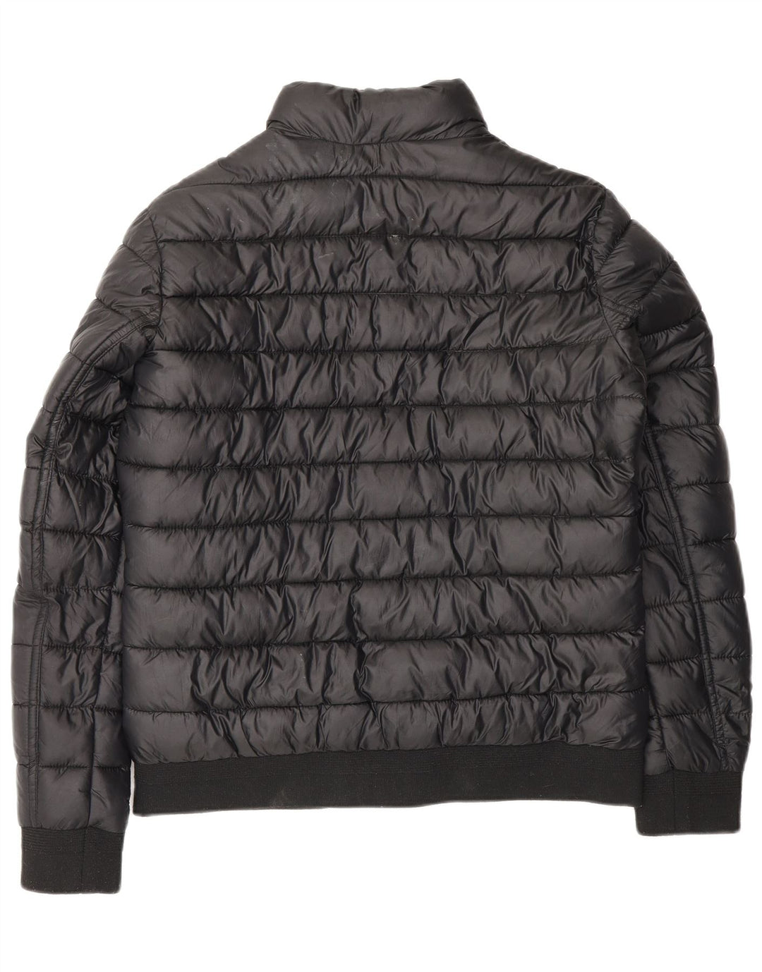 Jaqueta acolchoada feminina JACK WILLS UK 12 poliéster preto médio