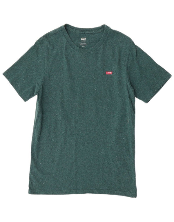 Camiseta masculina padrão Levi's Top pequeno algodão verde