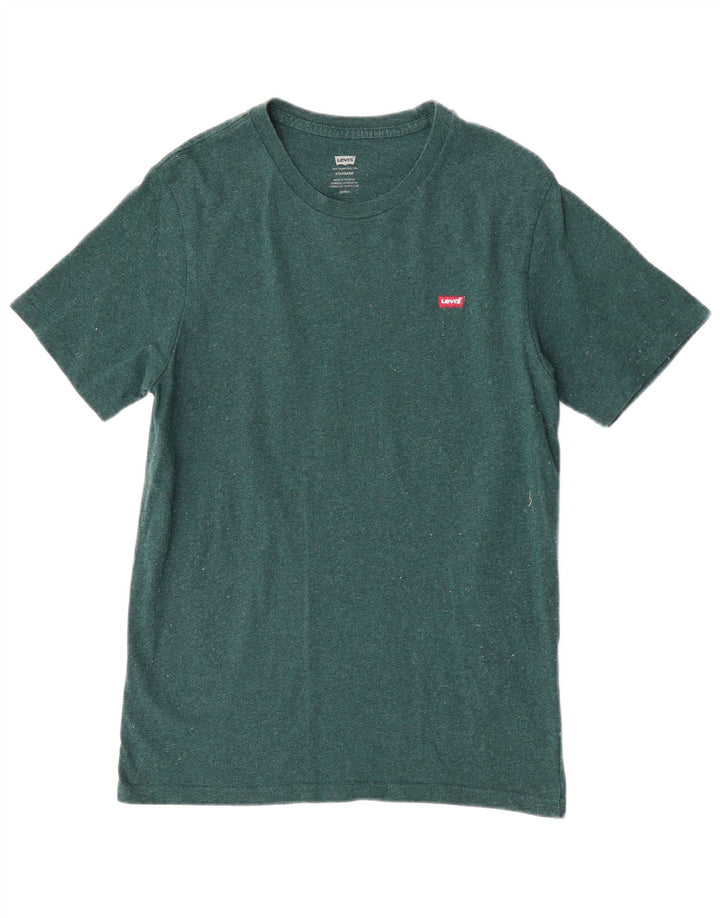 Camiseta masculina padrão Levi's Top pequeno algodão verde
