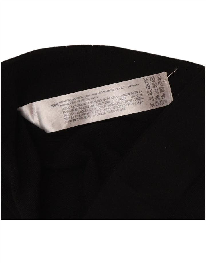 Leggings femininos Zara UK 12 médio preto poliamida