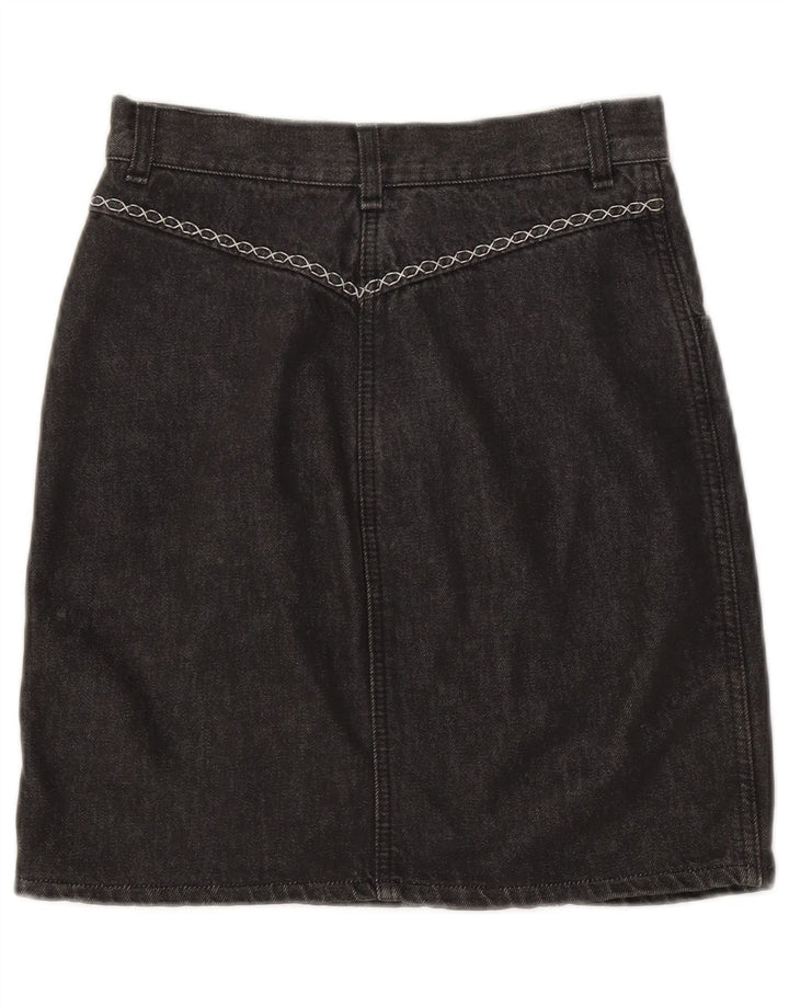 Saia jeans feminina VINTAGE W30 cinza médio