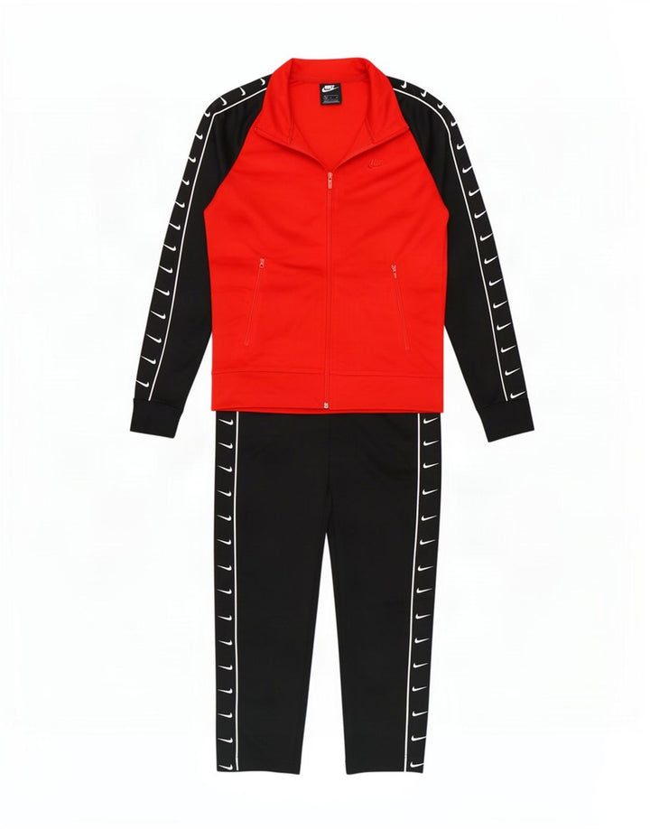 Nike masculino gráfico completo agasalho pequeno preto colorblock