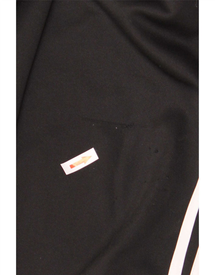 Calça de treino masculina Adidas Climalite médio preto colorblock poliéster