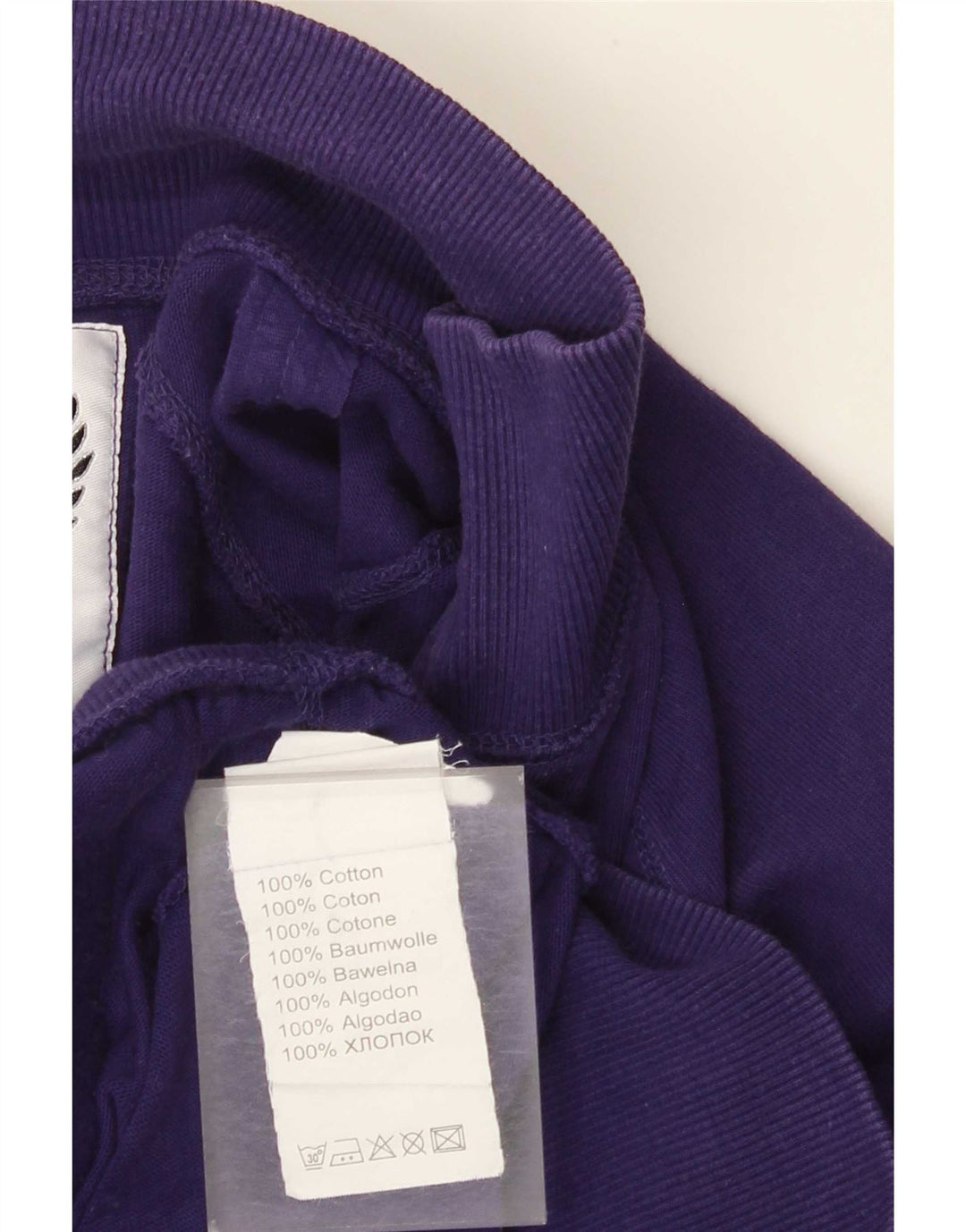 Jaqueta masculina de agasalho gráfico Datch de algodão roxo grande