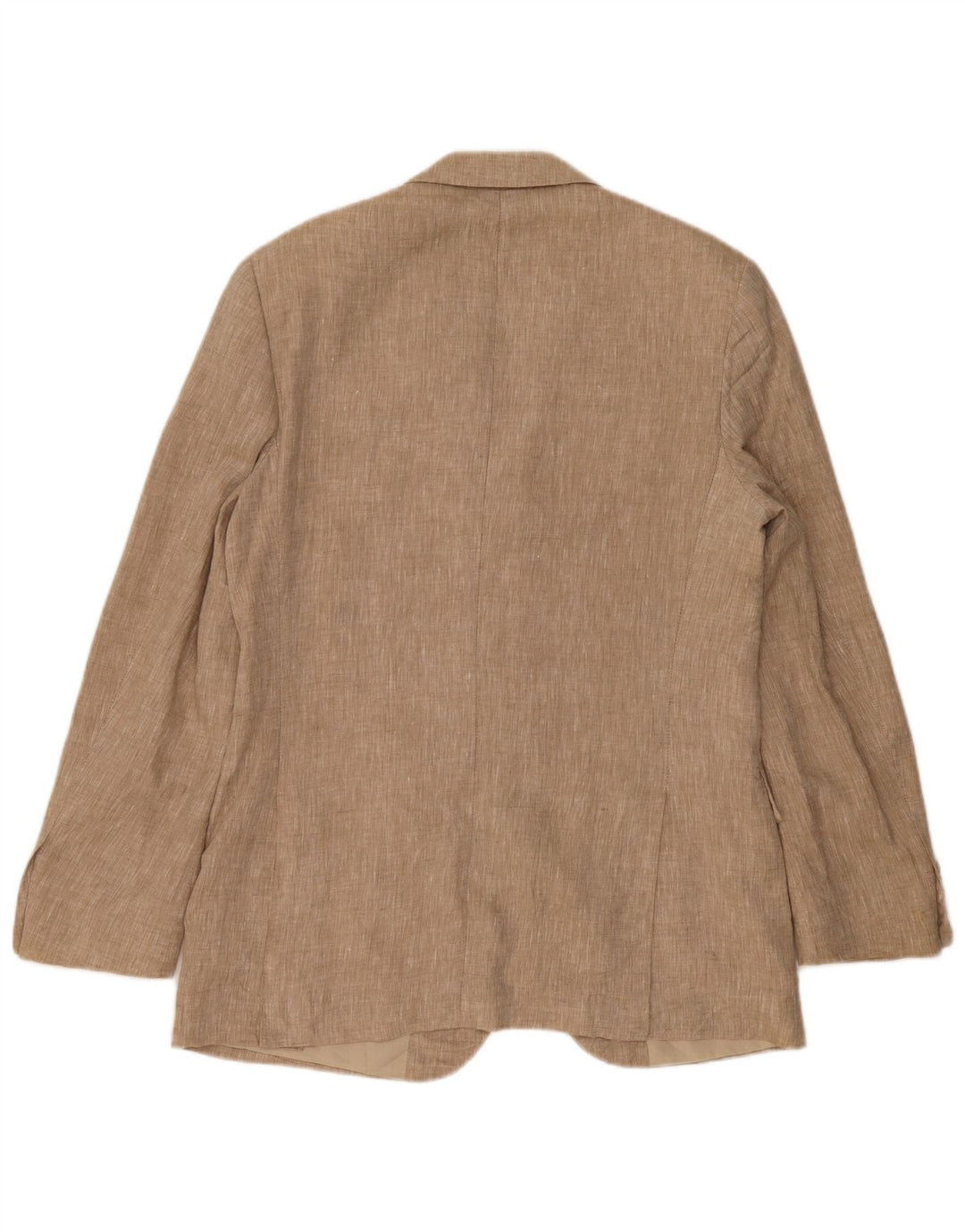 Jaqueta blazer masculina Pierre Cardin com 3 botões IT 48 linho bege médio