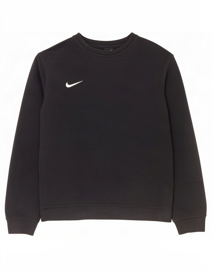 Nike masculino moletom jumper médio algodão preto