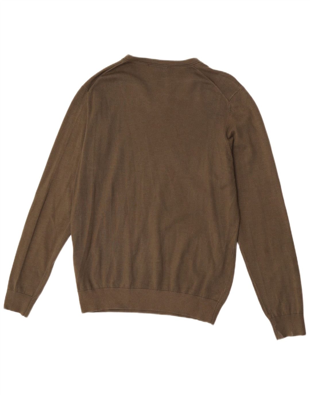 Liu Jo Suéter masculino com decote em V grande viscose cáqui