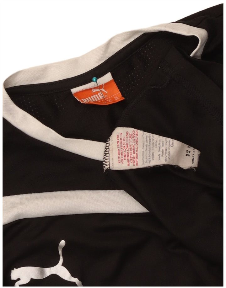 Camiseta masculina Puma Top 2XL preto colorblock poliéster