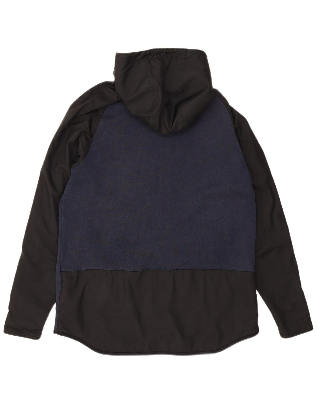 Suéter Nike masculino com capuz e zíper grande azul marinho algodão colorido