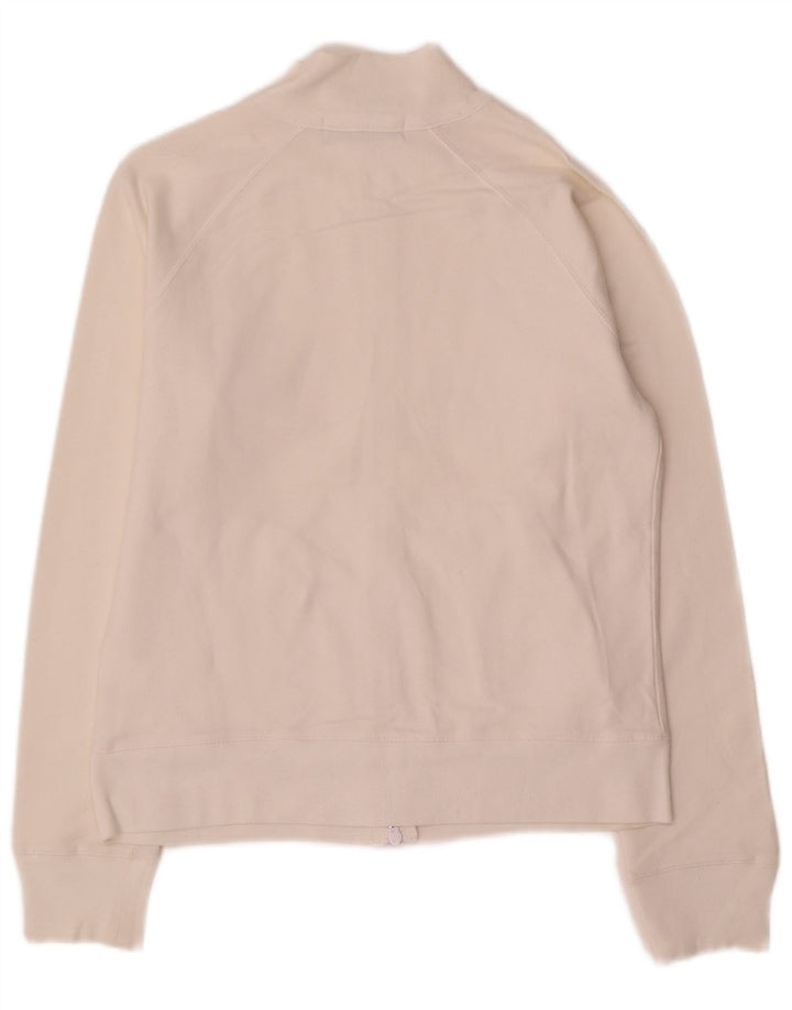 Sergio Tacchini Jaqueta feminina de treino IT 44 médio algodão branco