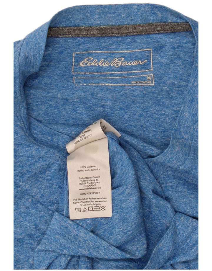 EDDIE BAUER Camiseta masculina de poliéster manchado azul médio