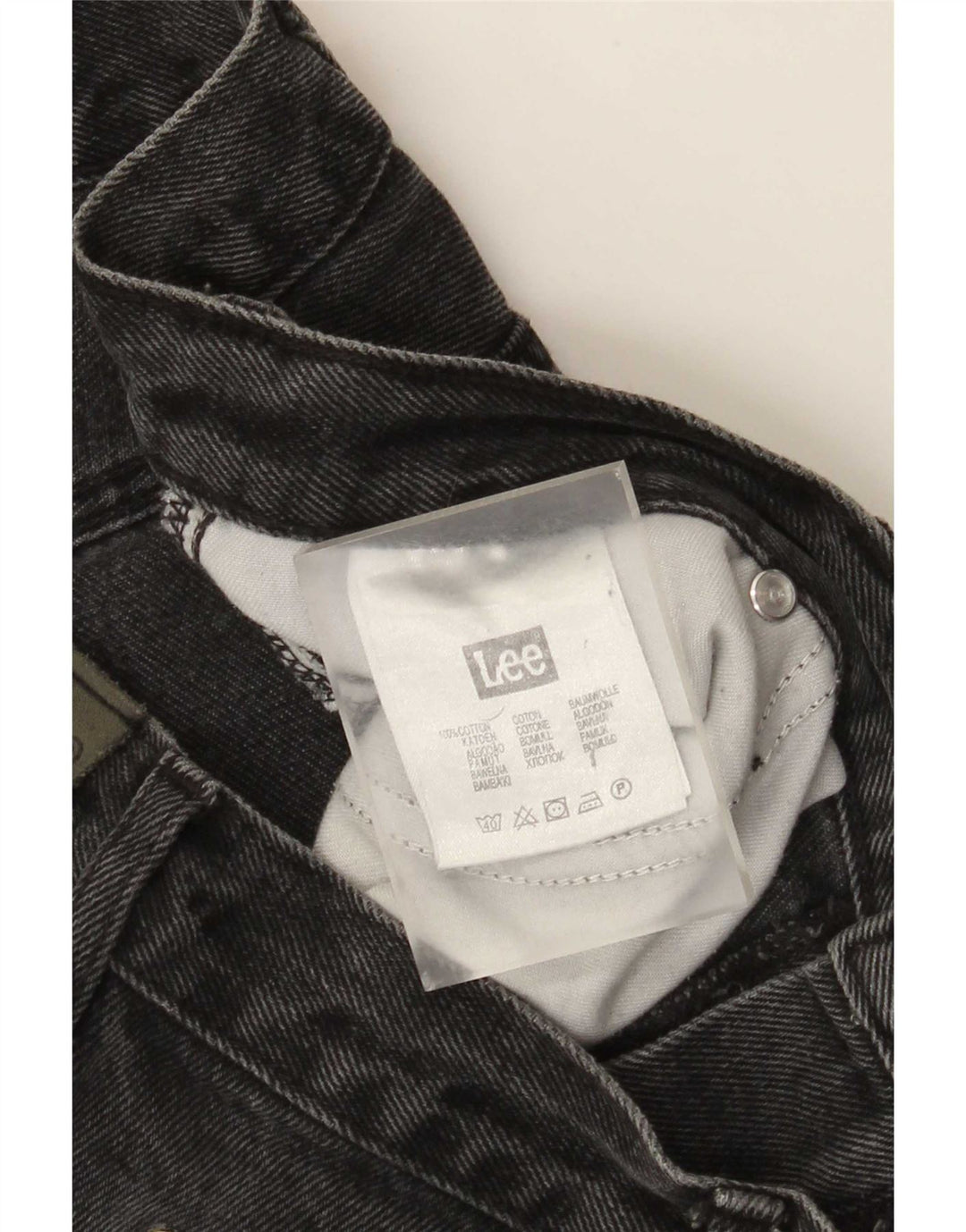 Lee Mens Brooklyn Straight Jeans W34 L30 Algodão Cinza