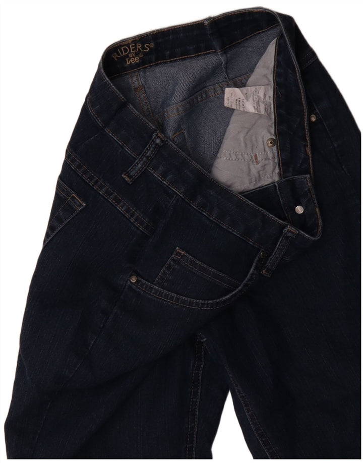 Lee Womens Riders Capri Jeans US 8 Médio W30 L18 Azul Marinho Algodão