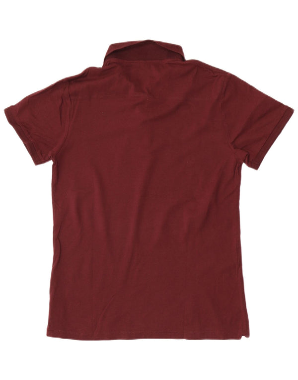 Camisa polo masculina French Connection de algodão marrom médio