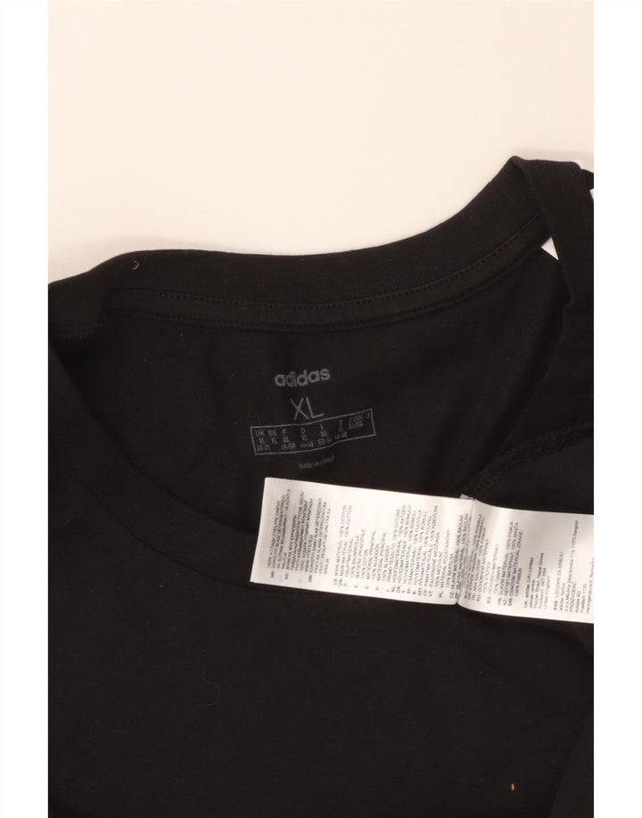 Camiseta feminina ADIDAS UK 20/22 XL algodão preto