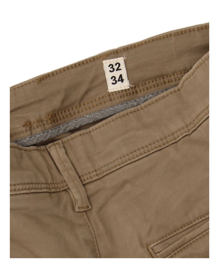 Calça Chino Masculina JACK & JONES W32 L34 Algodão Bege