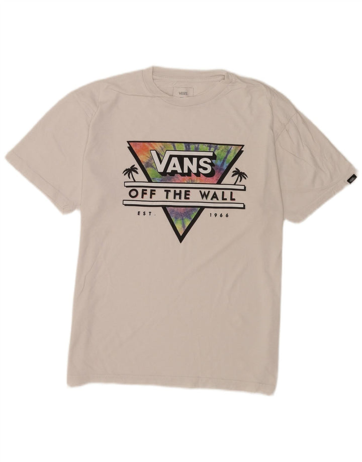 Camiseta Vans Masculina Classic Fit Graphic Top Médio Algodão Branco