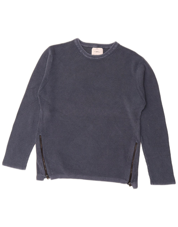 Suéter Zara Boys com gola redonda 13-14 anos azul marinho