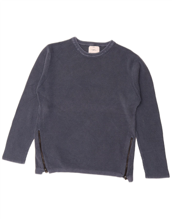 Suéter Zara Boys com gola redonda 13-14 anos azul marinho