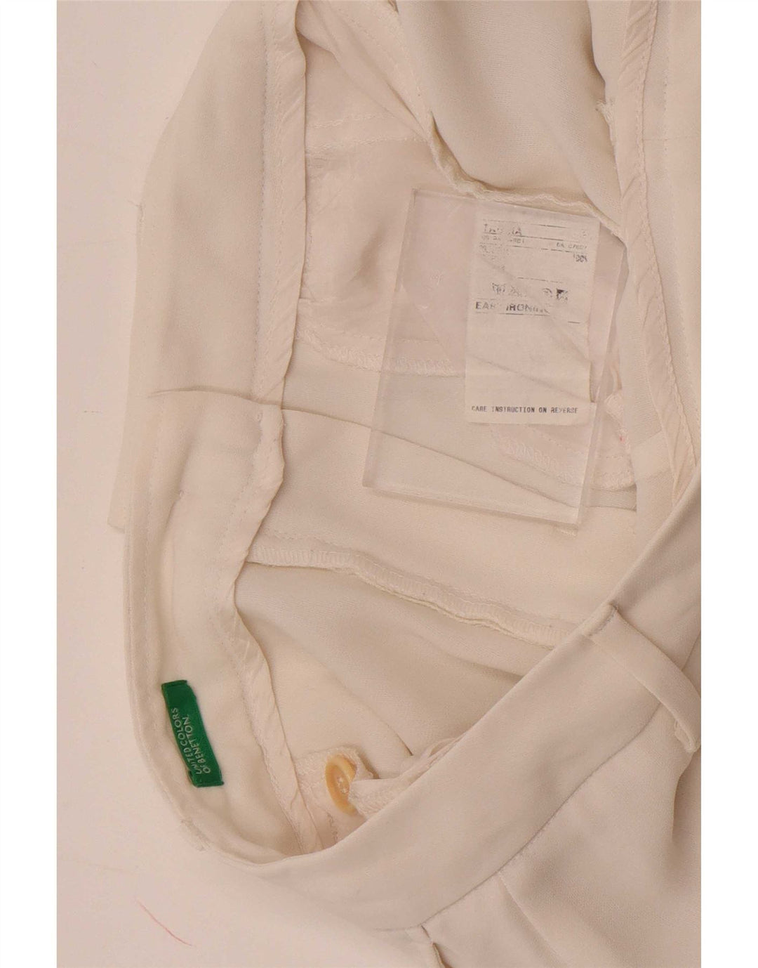 Calça Chino Feminina Bootcut Benetton W28 L30 Branca