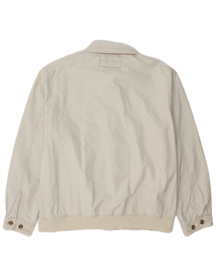 Jaqueta bomber masculina TOMMY HILFIGER Reino Unido 42 XL algodão branco
