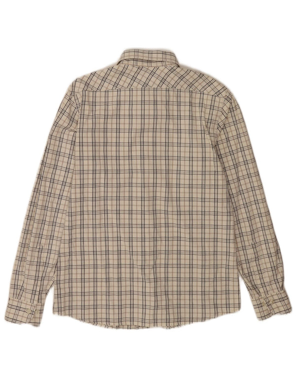 Camisa masculina Gas média xadrez branca