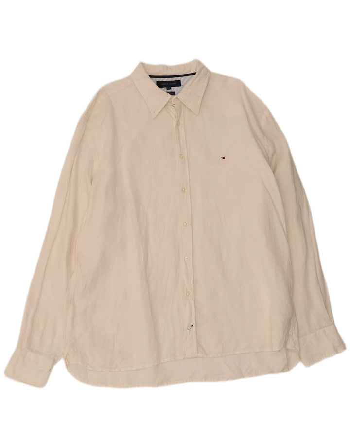 Camisa masculina Tommy Hilfiger 2XL linho branco