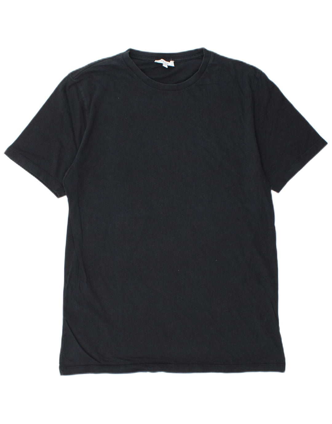Camiseta masculina Reiss Top médio algodão preto
