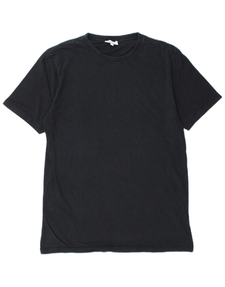 Camiseta masculina Reiss Top médio algodão preto