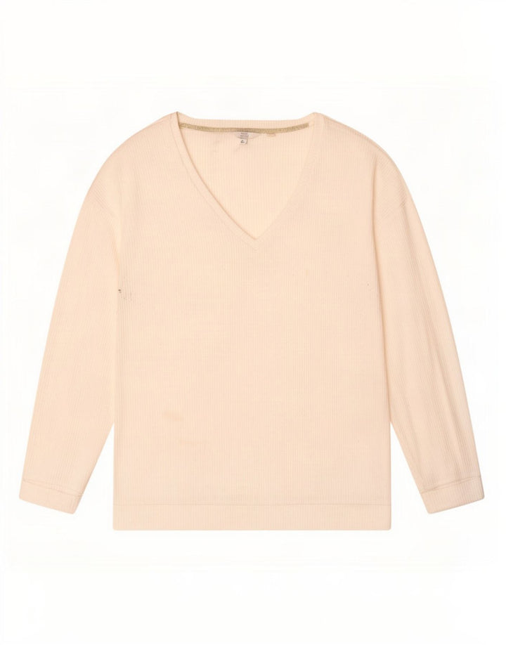 Luva longa superior UK 14 grande poliéster branco das mulheres gordas da cara