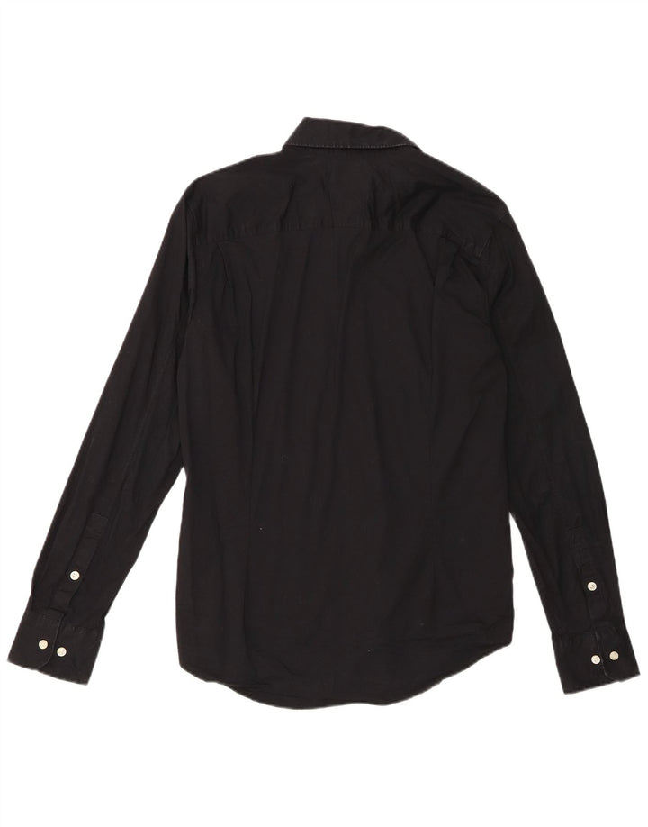 Camisa masculina TOMMY HILFIGER grande algodão preto