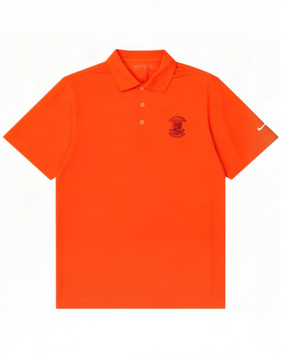 Camisa polo masculina Nike poliéster laranja médio