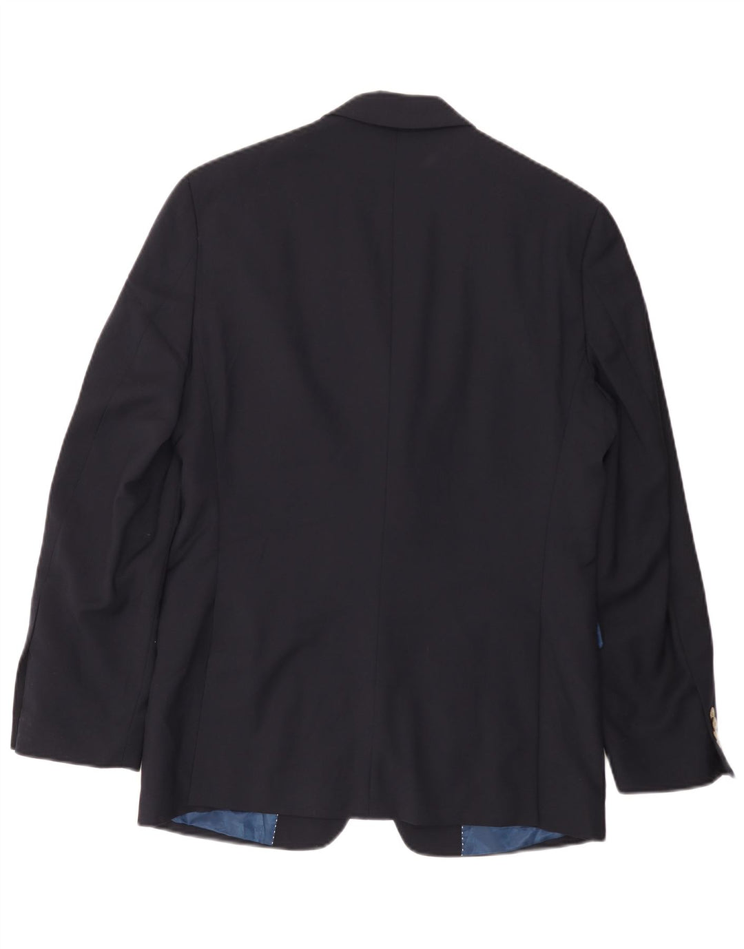 Jaqueta blazer masculina TOMMY HILFIGER com 2 botões Reino Unido 36 pequena lã azul marinho