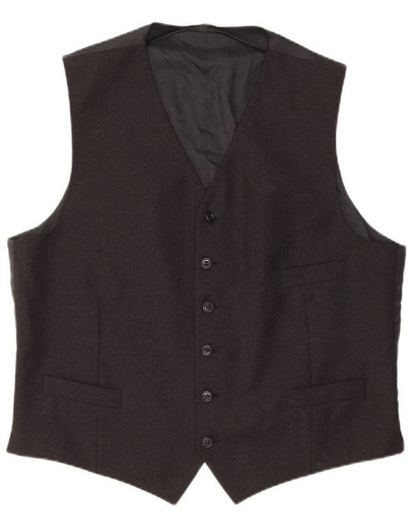 Colete masculino vintage médio preto
