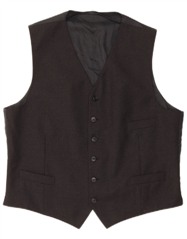 Colete masculino vintage médio preto