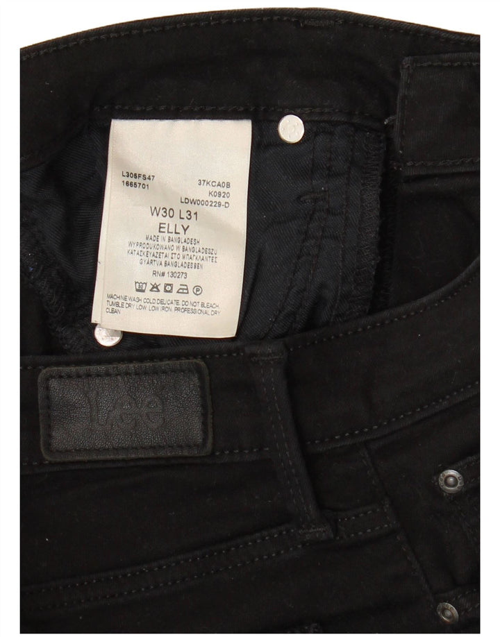 LEE Elly Slim Jeans Feminino W30 L28 Algodão Preto