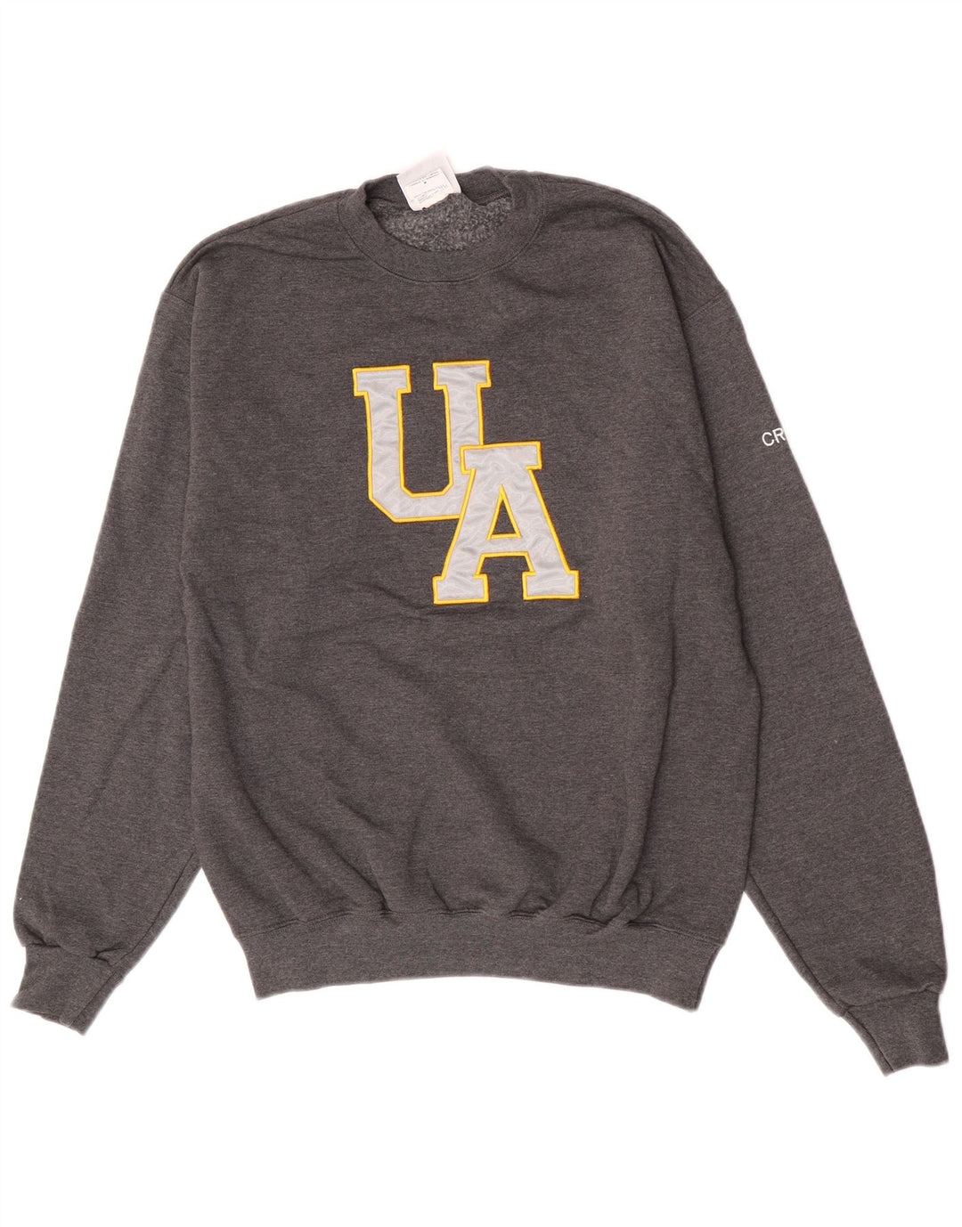 Champion masculino gráfico moletom jumper médio cinza algodão