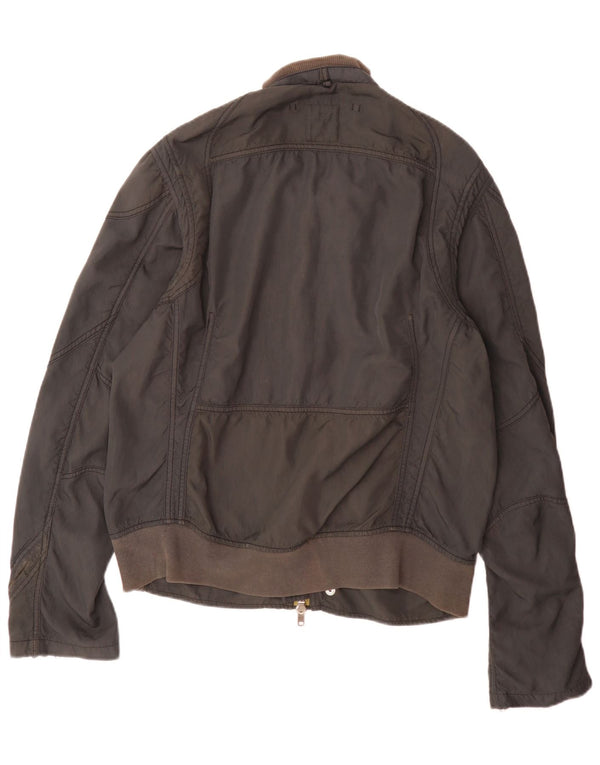 Jaqueta Bomber Militar Masculina Diesel Reino Unido 44 2XL Nylon Preto