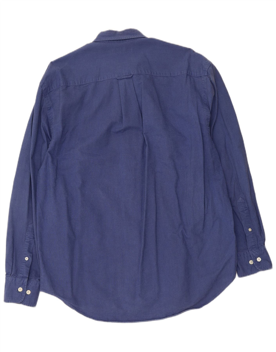 Camisa masculina Nautica de algodão azul médio